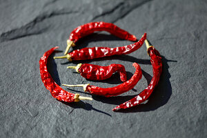 Getrocknete rote Chilischoten