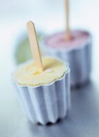 Ice lollies in moulds