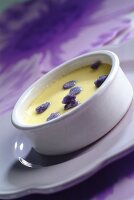 Violet baked custard