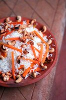 Rice with vegetables and cashew nuts