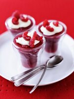 Raspberry mousse