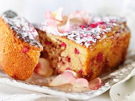 Rose-flavored cake