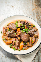 Boeuf Bourguignon (Rindfleisch in Rotweinsauce, Frankreich)