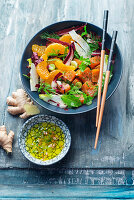 Salmon Marinated With Clementines, Radicchio Di Treviso,Dill,Fennel And Ginger Salad