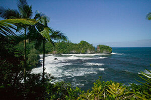 USA, Hawaii, Big Island, Bucht, Bayfront Highway,Pepeekeo Scenic Drive,ocean, wave, landscape, coast, nature, water