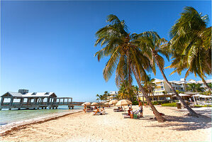 Strand des Luxushotels Reach Resort, Key West, Florida Keys, USA