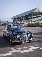 Jaguar Mk.I 3.4 litre Police Car, Goodwood Revival 2014, Rennsport, Autorennen, Classic Car, Goodwood, Chichester, Sussex, England, Großbritannien