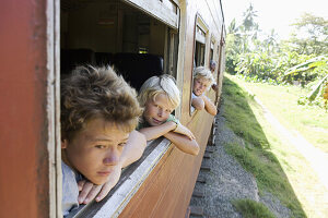 Train from Galle to Colombo, Sri Lanka