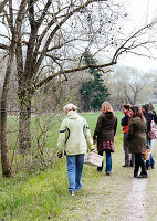 Wild Herb Walk at the River Amper, Germany, Europe