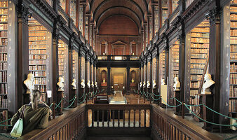 Ireland, Dublin, Trinity College, Old Library, The Long Room
