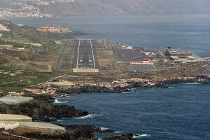 Anflug auf die Landebahn 01, Flughafen La Palma (GCLA/SPC), Kanarische Inseln