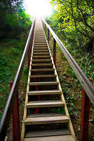 Treppe zum Leuchtturm Lyngvig, Hvide Sande, Dänemark