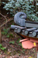 Tempel-Detail im Arashiyama Park, Kyoto, Japan, Asien