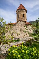 Aserbaidschan, Kish, kaukasische albanische Kirche, 12. Jahrhundert, außen.