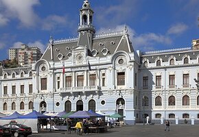 Chile,Valparaiso,Plaza Sotomayor,Ex-Intendance,.