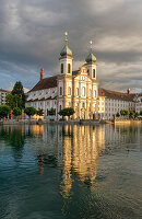 Lucerne, Reuss, Jesuit Church, Switzerland