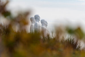 'Mennesket ved Havet', der Mensch am Meer, Skulpturengruppe von ​​Svend Wiig Hansen, Hafen von Esbjerg, Syddänemark, Dänemark