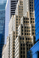 United States, New York, New York City, Facade of modern skyscrapers