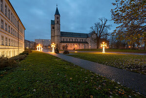 Monastery of Our Lady, dawn, Magdeburg, Saxony-Anhalt, Germany