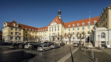 Rathaus in Herford, Nordrhein-Westfalen, Deutschland