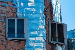 Gehry-Bauten, Medienhafen, Neuer Zollhof, Düsseldorf, Nordrhein-Westfalen, Deutschland, Europa