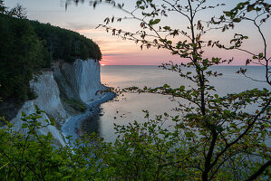 Wissower Klinken, Kreidefelsen, Sonnenaufgang, Insel Rügen, Sassnitz, Mecklenburg-Vorpommern, Deutschland