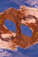 Double exposure of the Window Rock formation, Arizona..