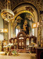 Innenraum Russische Kapelle, Mathildenhöhe, Darmstadt, Hessen, Deutschland