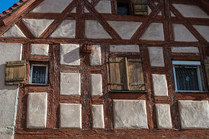  Carefully restored half-timbered house in Markt Cadolzburg, Bavaria, Germany 