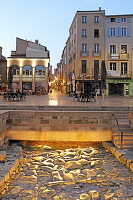 Römische Ausgrabungen der Straße 'Via Domitia', Rathausplatz Place de l'Hôtel de ville, Narbonne, Département Aude, Okzitanien, Frankreich