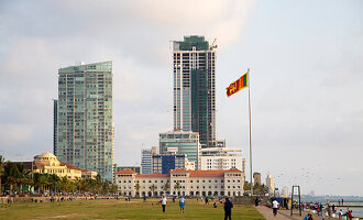 Hochhäuser Galle Face Green, Colombo, Sri Lanka, Asien
