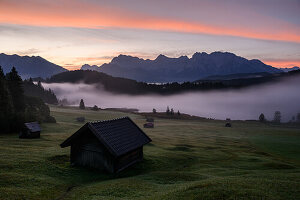  Dawn at Geroldsee, Alpine foothills, Bavaria, Germany 