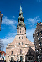  Church tower of St. Peter&#39;s Church, Riga, Latvia 