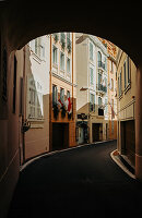 Alte Straße von Monte-Carlo. Monaco