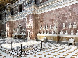  Interior of Walhalla in Donaustauf near Regensburg, Bavaria, Germany 