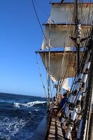  By sailing ship on the North Sea 