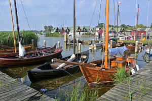  small port of Niehagen in the Bodden, Fischland-Darß, Mecklenburg-Vorpommern, Germany 