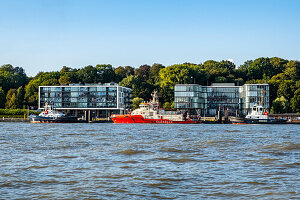  Offices and apartments in Neumühlen, Elbe, Port of Hamburg, Hamburg, Northern Germany, Germany 