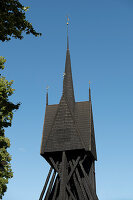 Adjacent Bell Tower of the St. Lawrence's Church (St. Laurentii kyrka) in Söderköping, Sweden