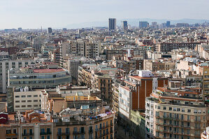  View south towards Barcelona, Spain 