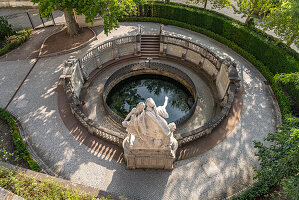 Die Donauquelle in Donaueschingen, Baden-Württemberg, Deutschland