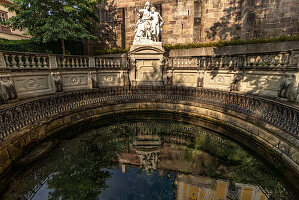 Die Donauquelle in Donaueschingen, Baden-Württemberg, Deutschland