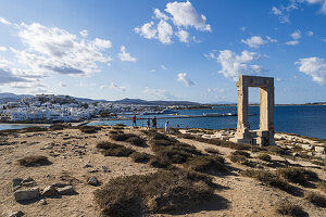 The Temple of Apollo, Portara in Naxos Greece