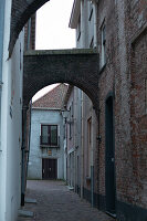 Deventer, Stadt, Winter, Blau, Innenstadt, Torbogen, Alte Gebäude