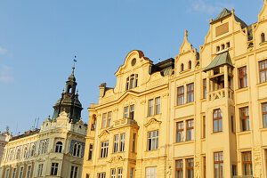  Fassaden, Platz der Republik, Pilsen, Tschechische Republik 