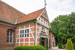  Ev. Luth. Church of St. Severini, Hamburg district of Kirchwerder, Vierlanden, Germany 