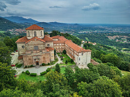  Santuario Graglia Monastery, Madonna di Loreto, Biella, Alpi Biellesi, Valais Alps, Piedmont, Italy 