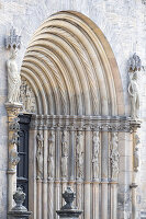 Dom, Kathedrale, Fürstenportal, Prince Portal, Heinrich und Kunigunde, Bamberg, Franken, Bayern, Deutschland, Europa