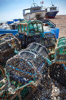 The Dungeness Snack Shack, Imbissbude für frischen Fisch, Dungeness, Romney Marsh, Kent, England, Großbritannien