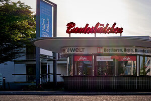 Bundesbüdchen Kiosk in der Nähe der Vereinten Nationen, Bonn, Deutschland